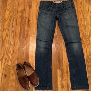 Juicy Couture Heart Pocket Straight Jeans Size 26